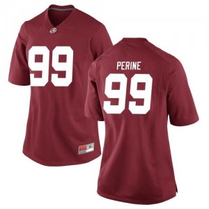 Women's Alabama Crimson Tide #99 Ty Perine Crimson Game NCAA College Football Jersey 2403UNEZ5